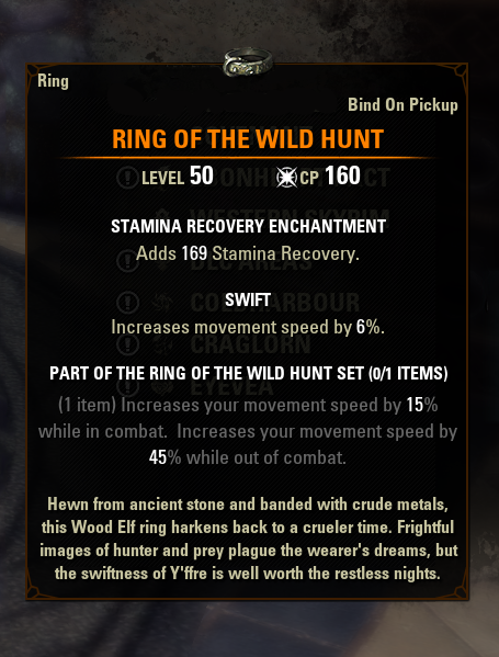 eso mythic gear antiquities ring of the wild hunt greymoor